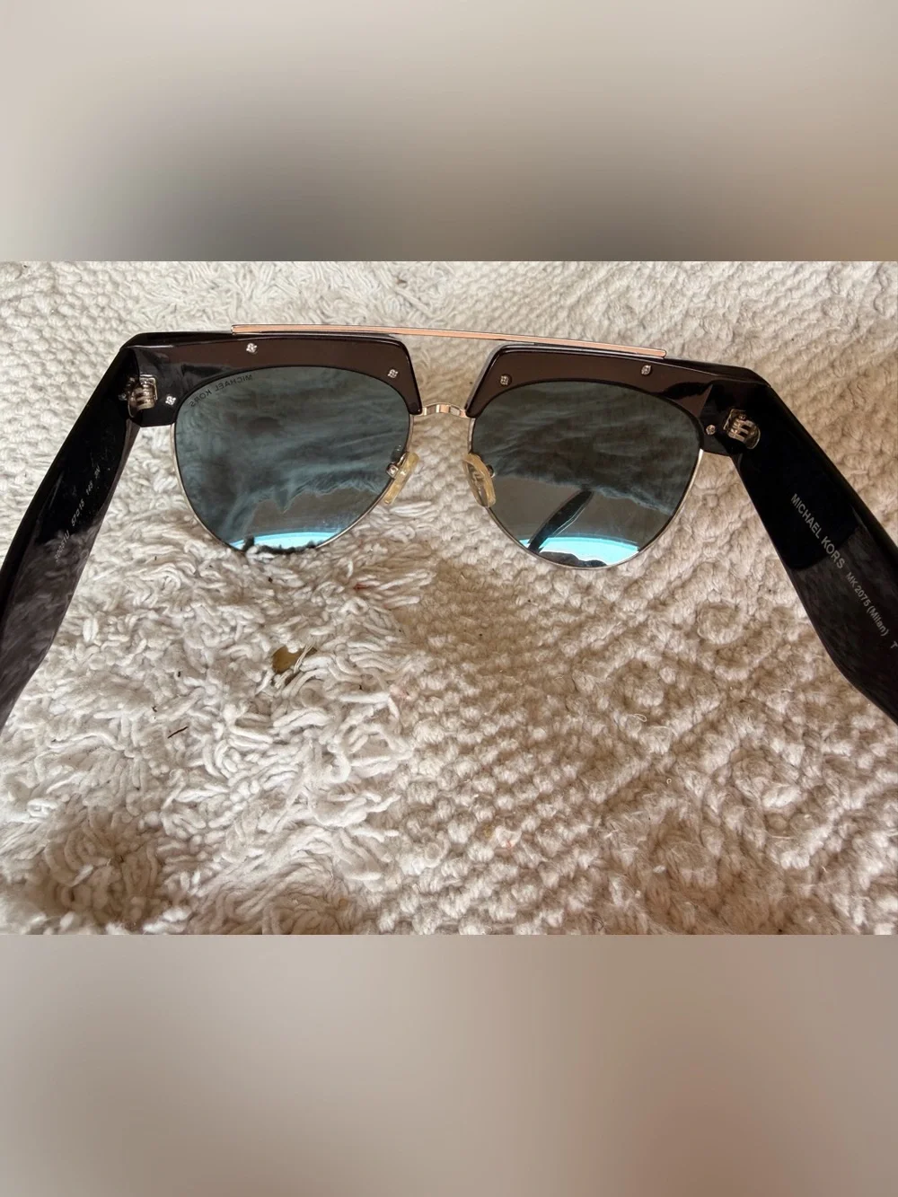 Michael Kors Milan Mirrored Aviator Sunglasses